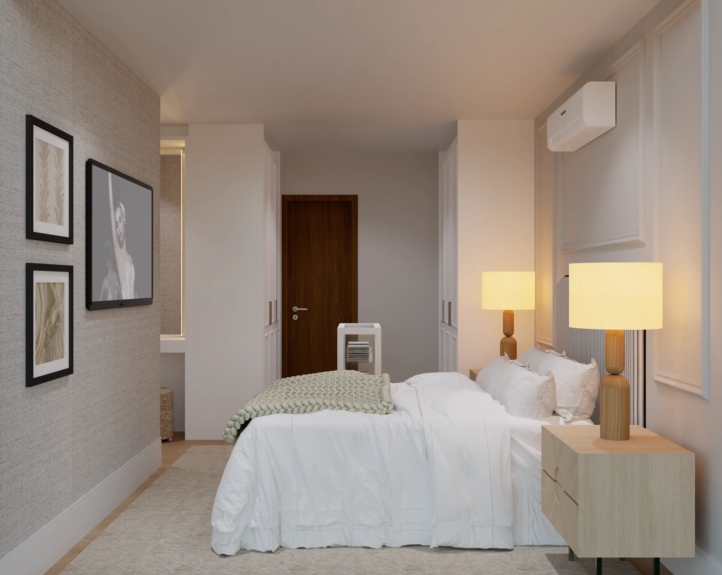 Segundo quarto da casa térrea, com iluminação natural